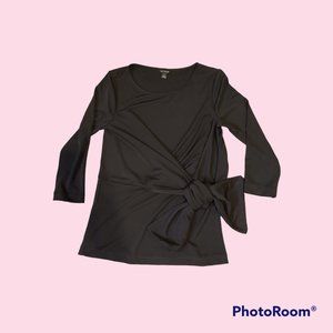 Ann Taylor Black Popover Top